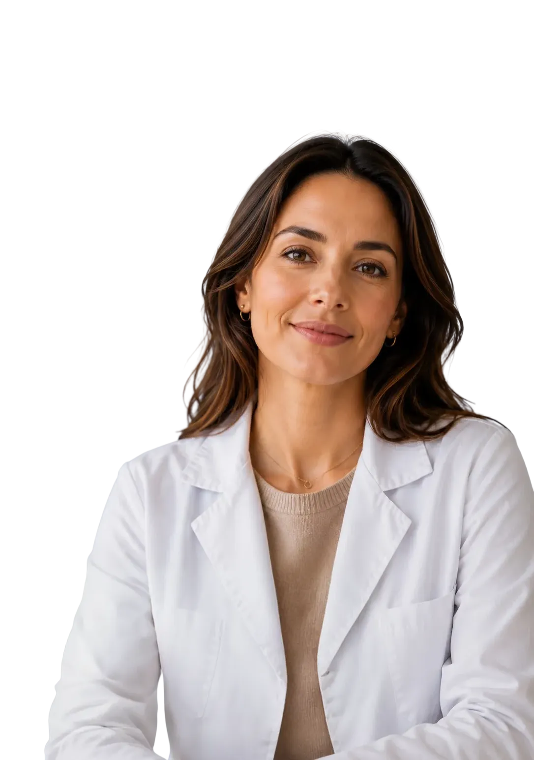 Provider in a white coat