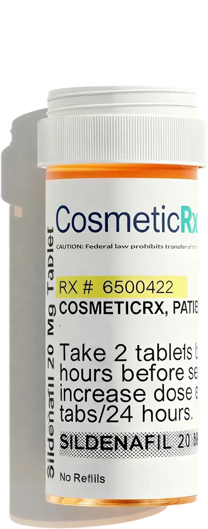 Sildenafil prescription bottle